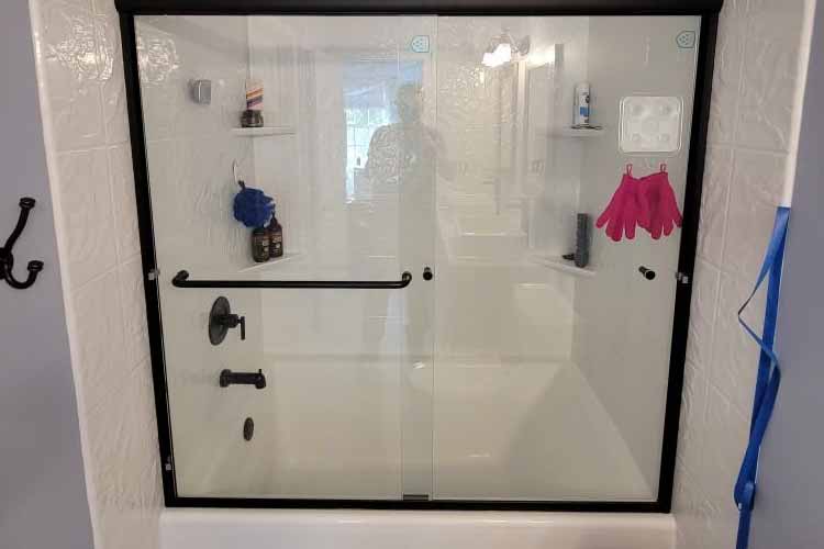 Bath converted to shower