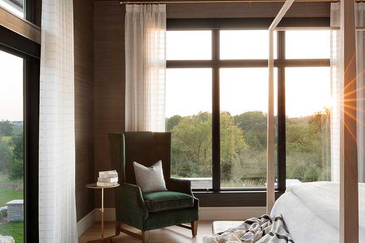 Andersen windows - views from inside the house living room